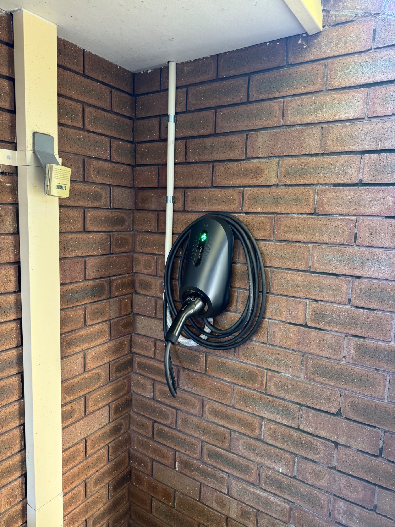 Zappi GLO under a carport