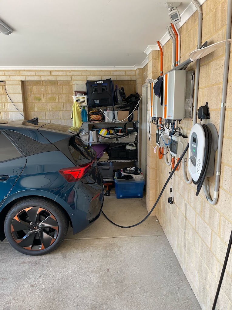 Zappi alongside solar inverters