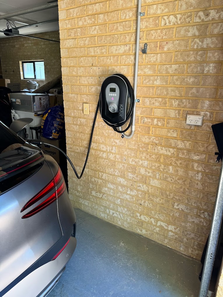 Zappi in a home garage