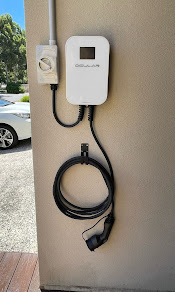 Wall-mount charger with LCD display — Perth home