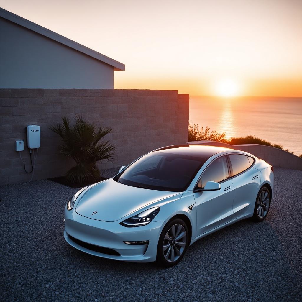 Ocean side of Cottesloe. Charging happens overnight while the house sleeps.