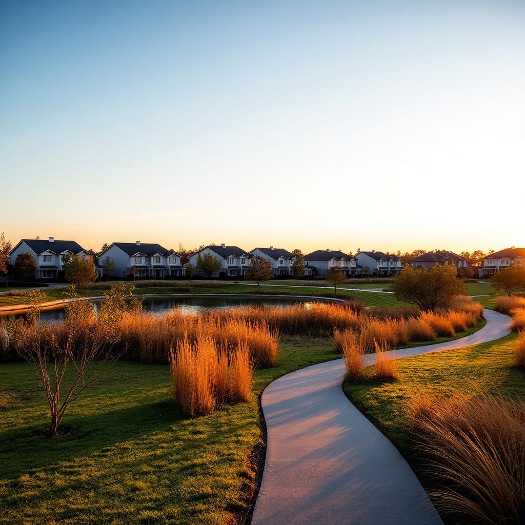Ellenbrook parkland at golden hour. Long drives into the city make home charging the obvious answer here.