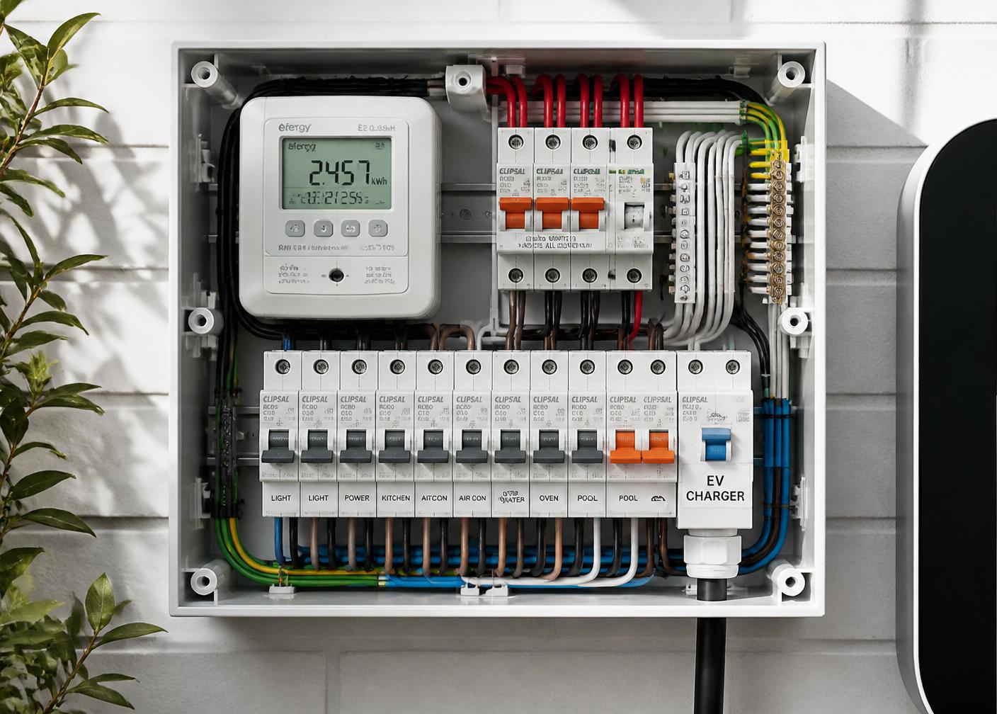 Three phase board with the EV circuit on its own RCBO and clearly labelled for whoever works on it next.