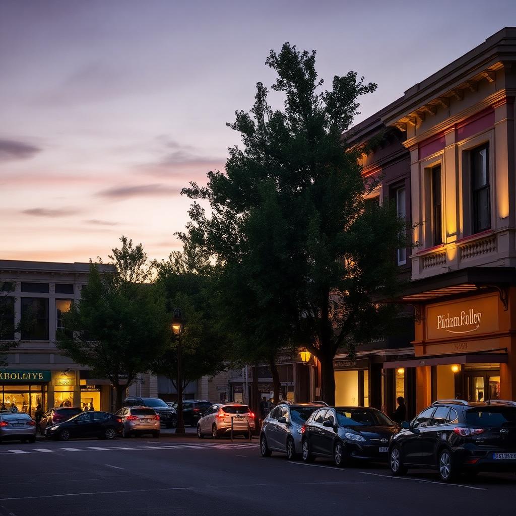 Beaufort Street after dark. Most of the cars parked here charge quietly at home overnight.