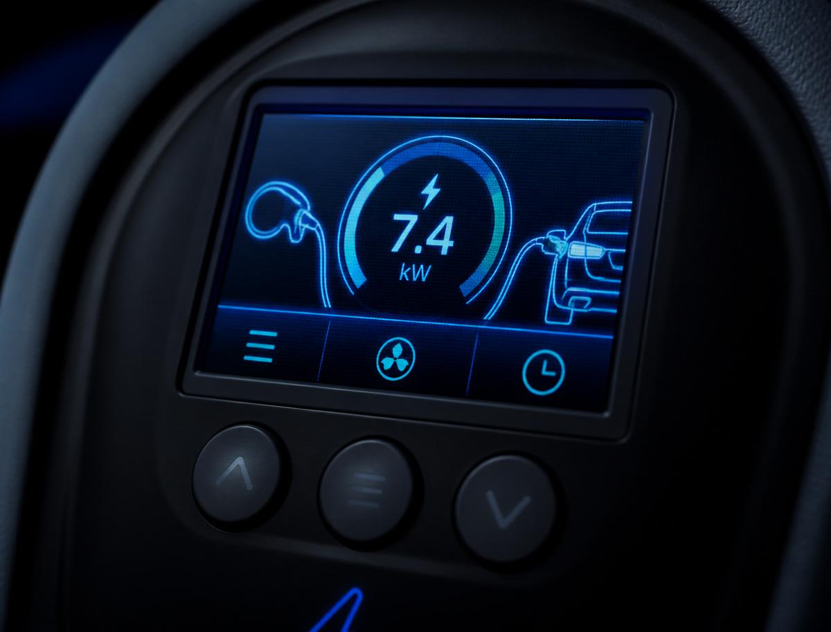 Zappi color display close-up
